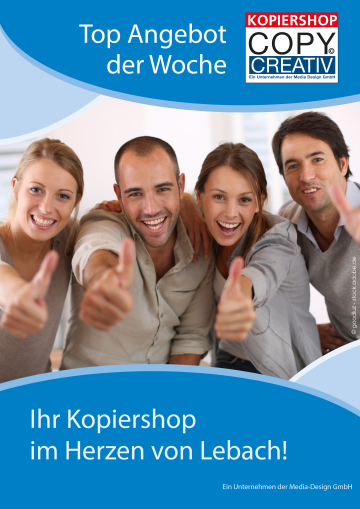 Kopiershop Copy Creativ: Top Angebot der Woche!