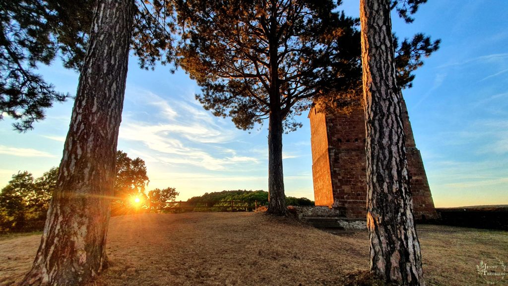 Burg Sonnenuntergang