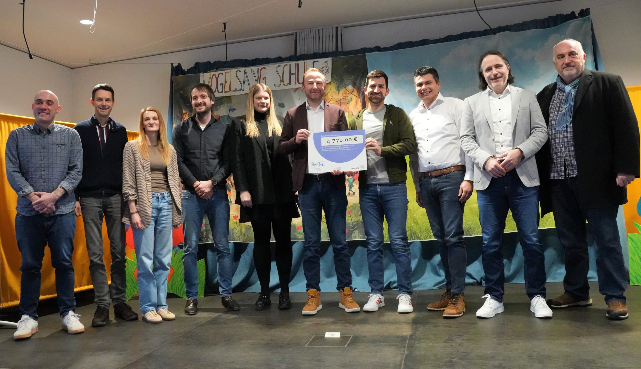 Zuschussübergabe für Nachhaltigkeitsprojek