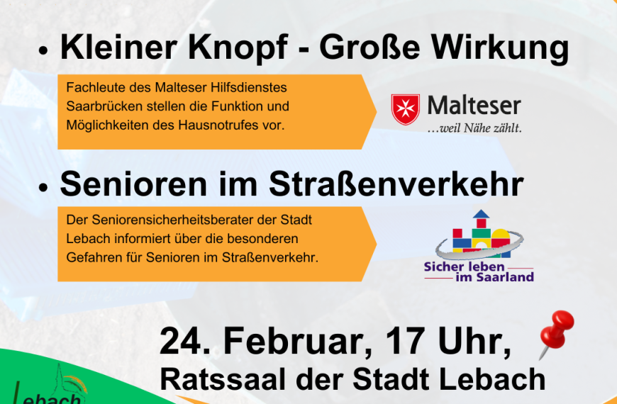 Infonachmittag für Senioren