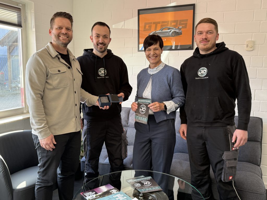 Wirtschaftsförderung: Unternehmensbesuch im neuen Kfz-Meisterbetrieb