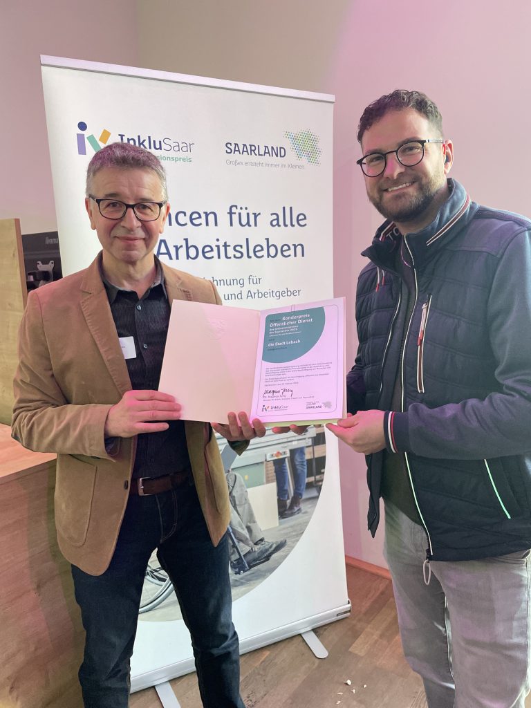 Inklusionspreis geht nach Lebach