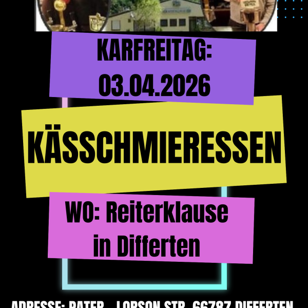 Kässchmieressen bei der Reiterklause in Differten