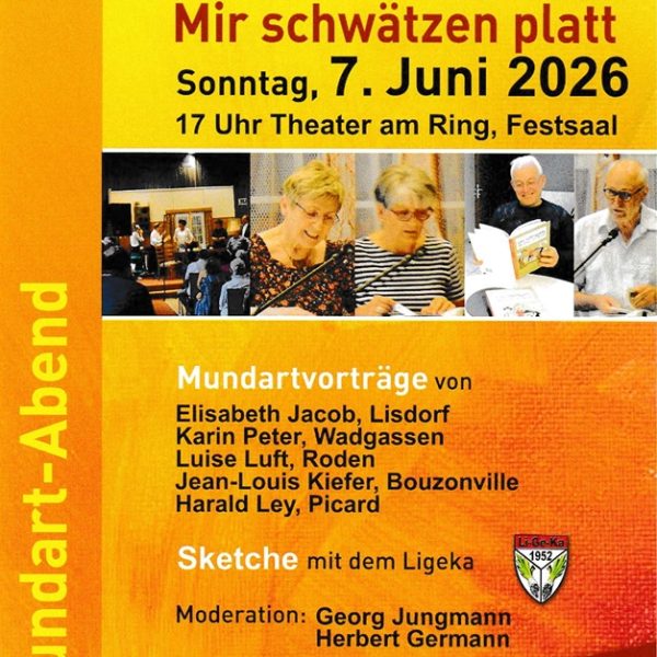 Mundartabend des VHVS Saarlouis am 7.6.26