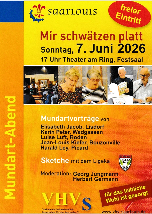 Mundartabend des VHVS Saarlouis am 7.6.26