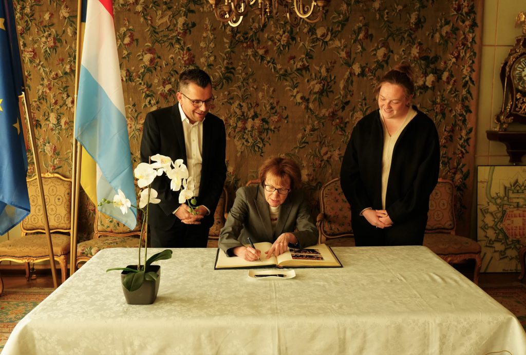 Luxemburgische Botschafterin Dr. Heike Peitsch zu Gast im Rathaus 