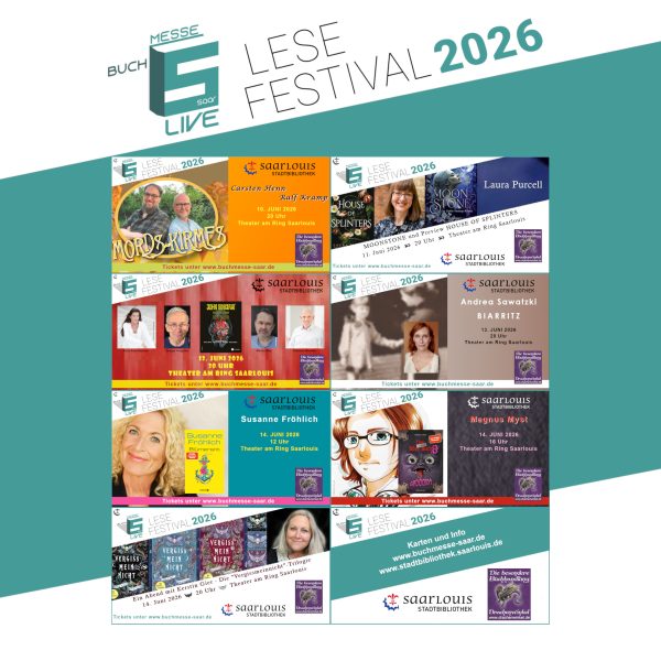 Buchmesse Saar Festival 2026: Fünf Tage voller Literatur, Hörspielkunst und Begegnungen in Saarlouis im Theater am Ring