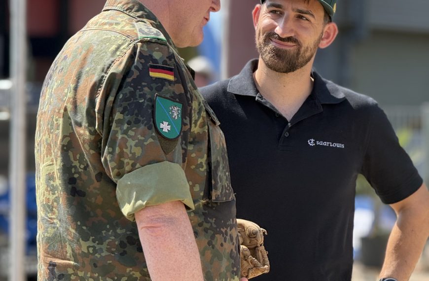 Einsatzkräfte präsentieren ihre Arbeit bei den Saarlouis Hornets