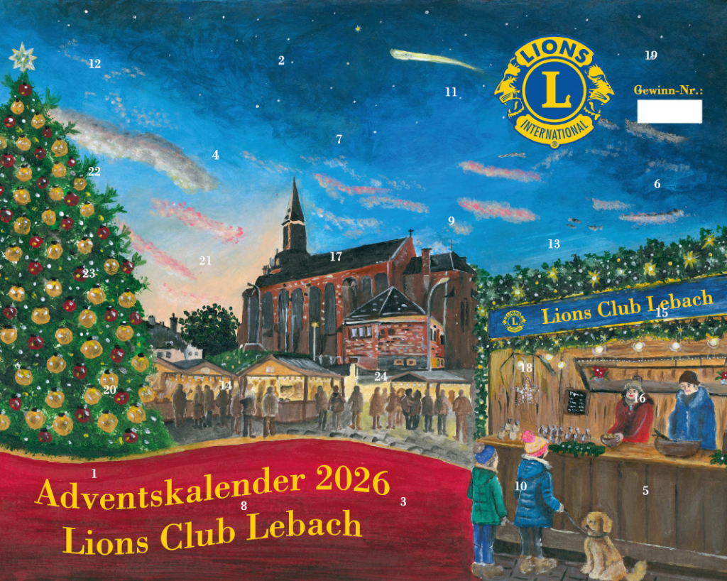 Helfen und Gewinnen. Adventskalender des Lions Club mit 250 Gewinnen im Gesamtwert von 10.000 Euro